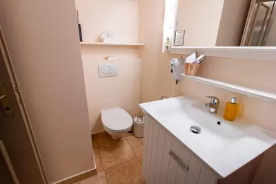 Ein Badezimmer in der Unterkunft Hotel-Restaurant Burg Hornberg