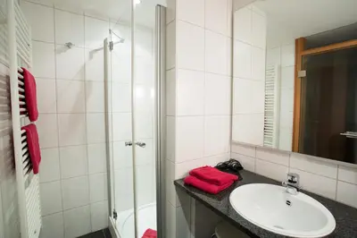 Ein Badezimmer in der Unterkunft Hotel Landgasthof zum Kaffelstein
