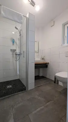 Ein Badezimmer in der Unterkunft Altes Ruderhaus