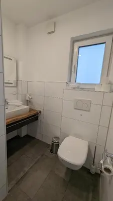 Ein Badezimmer in der Unterkunft Altes Ruderhaus