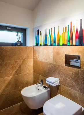 Ein Badezimmer in der Unterkunft Loblocher Hof