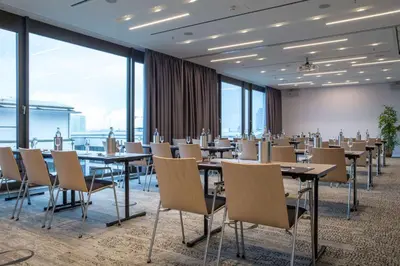 Der Geschäftsbereich oder Konferenzraum in der Unterkunft Radisson Blu Hotel, Mannheim