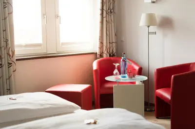 Ein Bett oder Betten in einem Zimmer der Unterkunft Wein-Domizil Brennofen