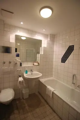 Ein Badezimmer in der Unterkunft Hotel Berghof