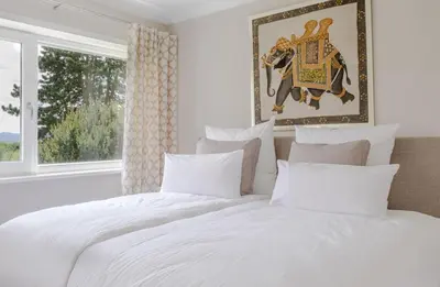 Ein Bett oder Betten in einem Zimmer der Unterkunft Das Hardberg