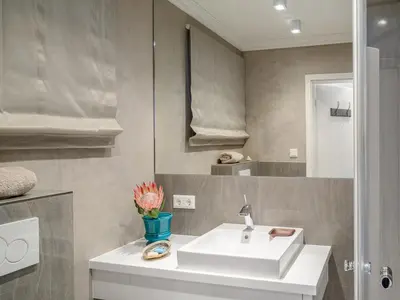 Ein Badezimmer in der Unterkunft Das Hardberg