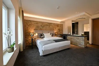 Ein Bett oder Betten in einem Zimmer der Unterkunft Höll am Main