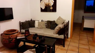 Ein Sitzbereich in der Unterkunft Wohnen im orientalischen Ambiente