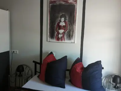 Ein Sitzbereich in der Unterkunft Exclusiv-Mietapartment (BDSM)-Heidelberg