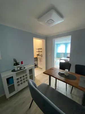 Küche/Küchenzeile in der Unterkunft Ferienwohnung Familie Seuferle