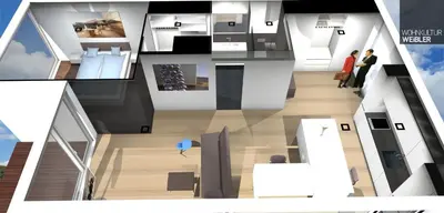 Küche/Küchenzeile in der Unterkunft Lumina Apartments