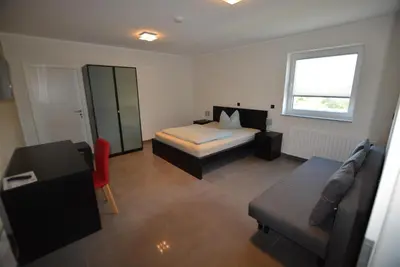 Ein Bett oder Betten in einem Zimmer der Unterkunft GS DiePension