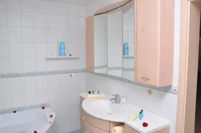 Ein Badezimmer in der Unterkunft 200m² Wohnung in Walldorf - SAP