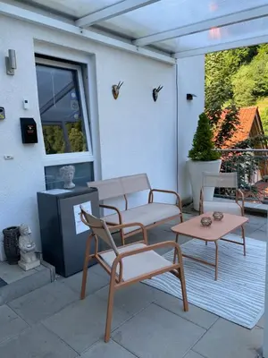Ein Balkon oder eine Terrasse in der Unterkunft Apartment End