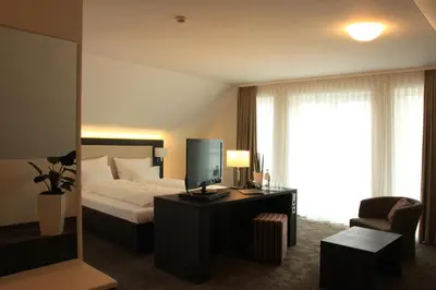 Ein Bett oder Betten in einem Zimmer der Unterkunft Alte Schmiede