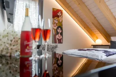 Ein Bett oder Betten in einem Zimmer der Unterkunft Design-Apartments by Ulrike Horster