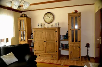 Ein Sitzbereich in der Unterkunft Haus Moser