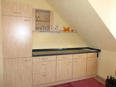 Küche/Küchenzeile in der Unterkunft Gästehaus Moni Jäger