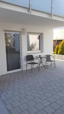 Ein Balkon oder eine Terrasse in der Unterkunft Pension Christina