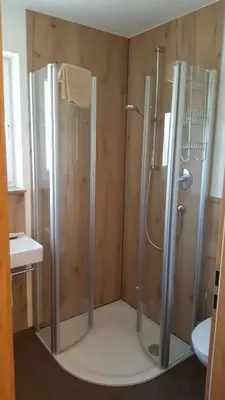 Ein Badezimmer in der Unterkunft Pension Christina