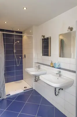 Ein Badezimmer in der Unterkunft SchlafGut Gmelin