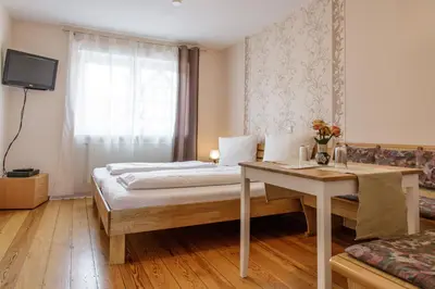 Ein Bett oder Betten in einem Zimmer der Unterkunft SchlafGut Gmelin