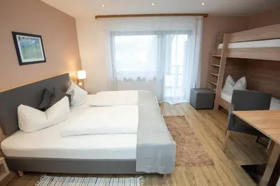 Ein Bett oder Betten in einem Zimmer der Unterkunft Neckarperle