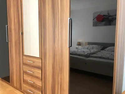 Ein Bett oder Betten in einem Zimmer der Unterkunft Ferienwohnung Familie Hinrichs