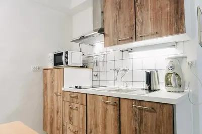 Küche/Küchenzeile in der Unterkunft Apartment in Innenstadtnähe
