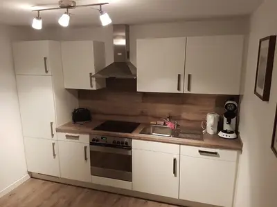 Küche/Küchenzeile in der Unterkunft Ferienwohnung am Modenbach