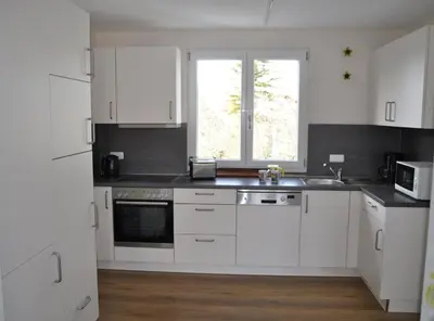 Küche/Küchenzeile in der Unterkunft Ferienwohnungen Haus Sauer