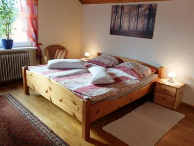 Ein Bett oder Betten in einem Zimmer der Unterkunft Schöne Aussicht