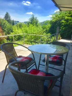 Grundriss der Unterkunft Mainzimmer Business Appartment - Monteurwohnung mit Burgblick