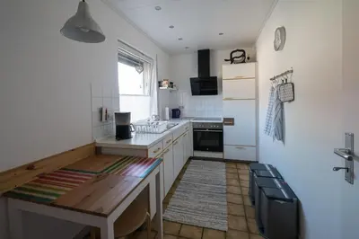 Küche/Küchenzeile in der Unterkunft Ina's Ferienwohnung