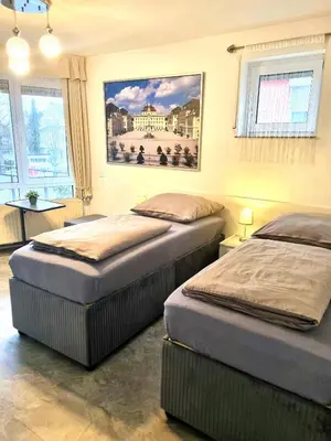 Ein Bett oder Betten in einem Zimmer der Unterkunft Ludwig Apartment