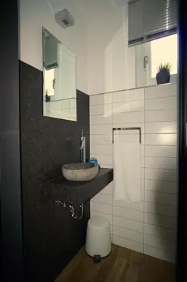 Ein Badezimmer in der Unterkunft FeWo Dansenberg