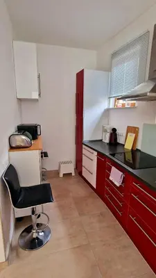 Küche/Küchenzeile in der Unterkunft Privatwohnung Rybczynski
