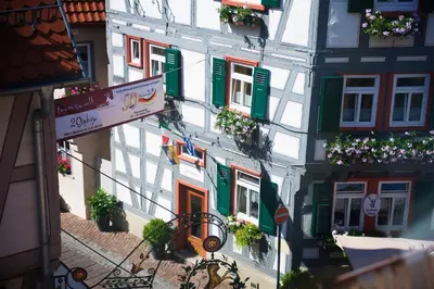 Das Gebäude in dem sich das Hotel befindet