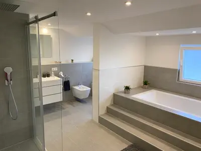 Ein Badezimmer in der Unterkunft Ermmes Ferienwohnungen