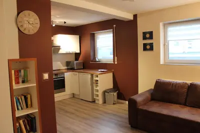 Küche/Küchenzeile in der Unterkunft Ferienwohnung - Monteurwohnung Familie Houri