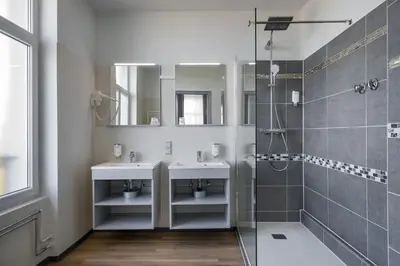 Ein Badezimmer in der Unterkunft Hotel Ruf