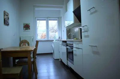 Küche/Küchenzeile in der Unterkunft Goldstadt Ferienwohnung