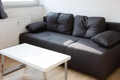 Ein Sitzbereich in der Unterkunft Holidayapartment Rüsselsheim