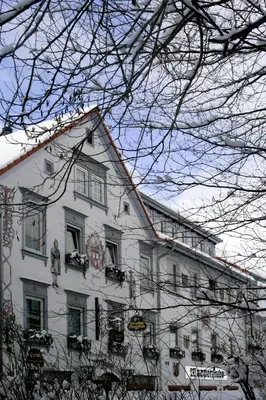 Das Gebäude in dem sich die Pension befindet