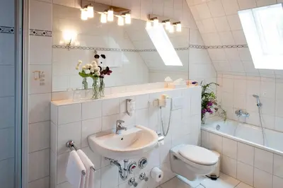 Ein Badezimmer in der Unterkunft Hotel Wappenstube