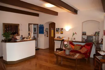 Ein Sitzbereich in der Unterkunft ICC Pfälzer Hof - Hotel & Seminarhaus
