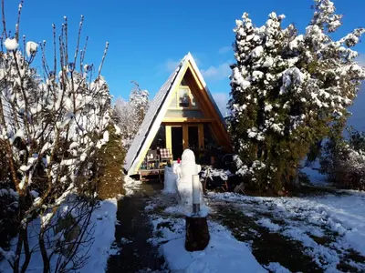 Ferienpark Schellbronn - Wolfseeweg 11 und Wolfseeweg 9 im Winter