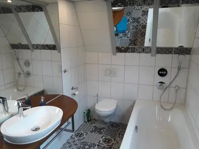 Ein Badezimmer in der Unterkunft Ferienpark Schellbronn - Wolfseeweg 11 und Wolfseeweg 9
