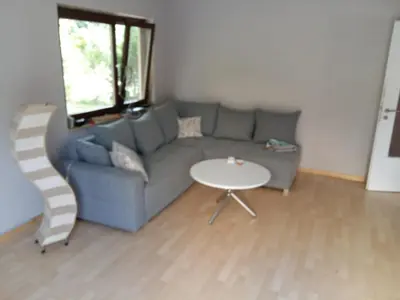 Ein Sitzbereich in der Unterkunft Ferienwohnung Peter Hofling