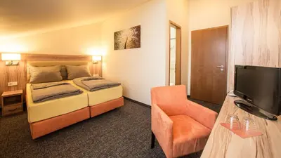 TV/Unterhaltungsangebot in der Unterkunft Hotel an der Waldstraße